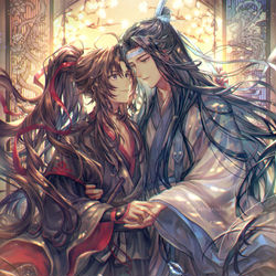 This is a pixiv picture whose title is 魔道祖師.