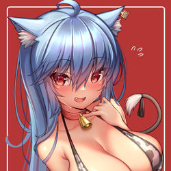 This is a pixiv picture whose title is Itsumi's Cowprint Bikini!.