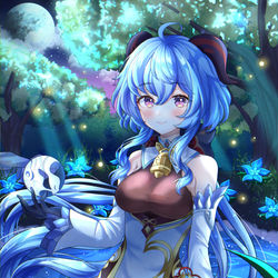 This is a pixiv picture whose title is 甘雨.