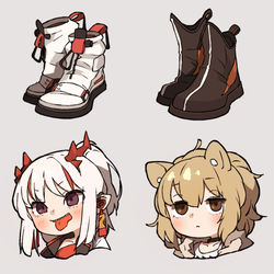 This is a pixiv picture whose title is みんなの靴コレクション.