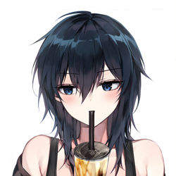 This is a pixiv picture whose title is タピオカいしみ.