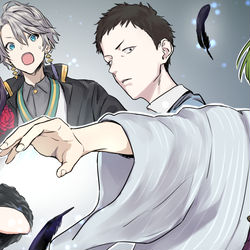 This is a pixiv picture whose title is にじさんじ麻雀杯.