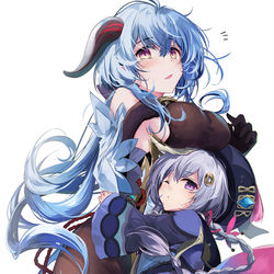 This is a pixiv picture whose title is 甘雨ママ.