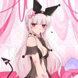 This is a pixiv picture whose title is クロミちゃんコス.