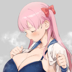 This is a pixiv picture whose title is 蒸しのどか.