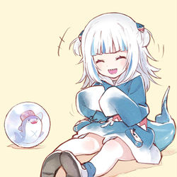 This is a pixiv picture whose title is 笑うサメちゃん.