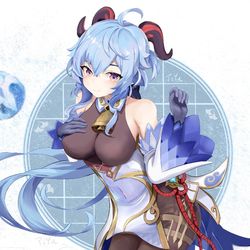 This is a pixiv picture whose title is 甘雨 原神.