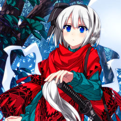This is a pixiv picture whose title is 冬服の妖夢ちゃん！.
