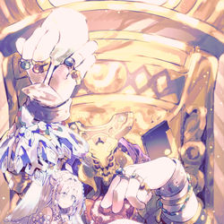This is a pixiv picture whose title is 黄金卿と涙のしずく.