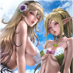 This is a pixiv picture whose title is Summer Corrin(F) X Nowi_Preview.