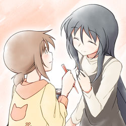 This is a pixiv picture whose title is 「コンフリクトガール」鏡開きと割引期間について.