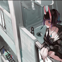 This is a pixiv picture whose title is とある日.