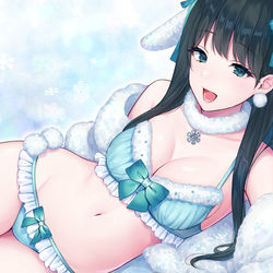 This is a pixiv picture whose title is 雪兎.