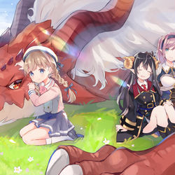 This is a pixiv picture whose title is 突然パパになった最強ドラゴンの子育て日記 1.