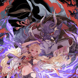 This is a pixiv picture whose title is 御怨の地.