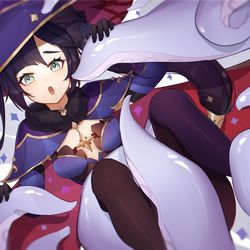 This is a pixiv picture whose title is mona.