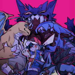 This is a pixiv picture whose title is サトシのメンツ強すぎんか.