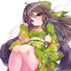 This is a pixiv picture whose title is 霊烏路空.