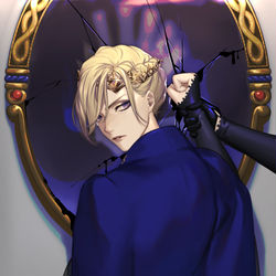 This is a pixiv picture whose title is いつだって悪役.