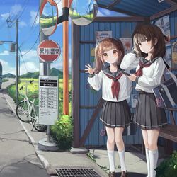 This is a pixiv picture whose title is JK.