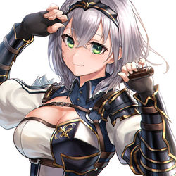 This is a pixiv picture whose title is 白銀ノエル.