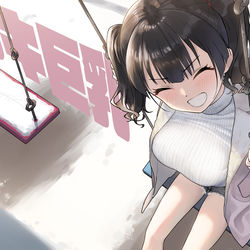 This is a pixiv picture whose title is ガキ巨乳💢31.