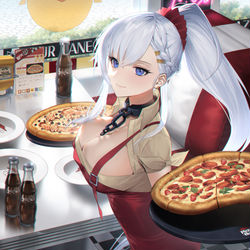 This is a pixiv picture whose title is PIZZA.