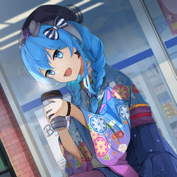 This is a pixiv picture whose title is すいちゃん70万人おめでとうございます！.