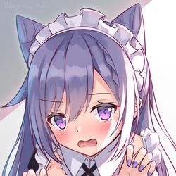 This is a pixiv picture whose title is メイド刻晴.