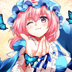 This is a pixiv picture whose title is 幽々子さま.