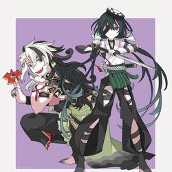 This is a pixiv picture whose title is 混沌・悪で呪い付与.