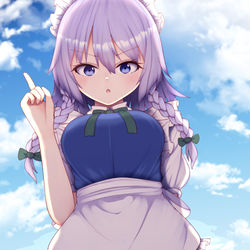 This is a pixiv picture whose title is 咲夜さん💨.