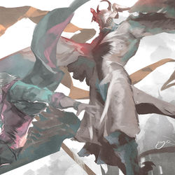 This is a pixiv picture whose title is 騎士団.