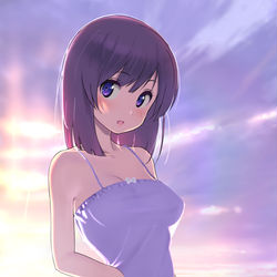 This is a pixiv picture whose title is 海.