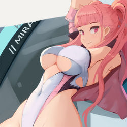 This is a pixiv picture whose title is 【FE風花雪月】~ ヒルダ | Race Queen Hilda.