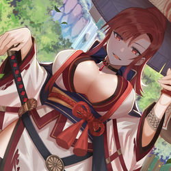 This is a pixiv picture whose title is 風来の旅人.