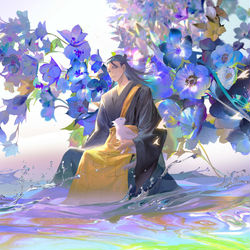 This is a pixiv picture whose title is 夏油大师&五条猫.