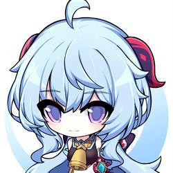 This is a pixiv picture whose title is 甘雨.