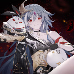 This is a pixiv picture whose title is 符律rua鸡.