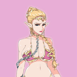 This is a pixiv picture whose title is 奴隷.