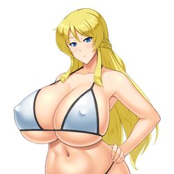 This is a pixiv picture whose title is ビキニのイリーナ会長.