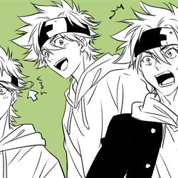 This is a pixiv picture whose title is 【SK8】二話見たよ.
