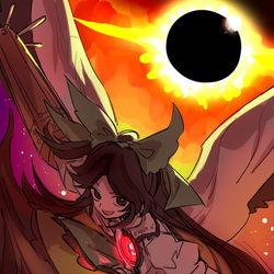 This is a pixiv picture whose title is 霊烏路空.