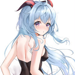 This is a pixiv picture whose title is 甘雨.