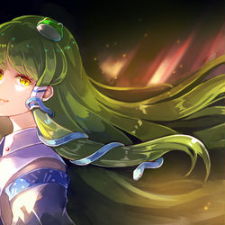 This is a pixiv picture whose title is 風祝.