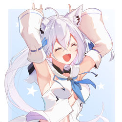 This is a pixiv picture whose title is 白上サン.