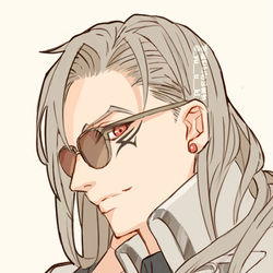 This is a pixiv picture whose title is 山鳥毛さんと長髪.