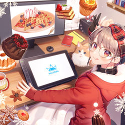 This is a pixiv picture whose title is ぬくぬくお絵描き☕.
