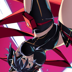 This is a pixiv picture whose title is オリキャラの落書き.