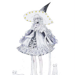 This is a pixiv picture whose title is 冬の魔女.